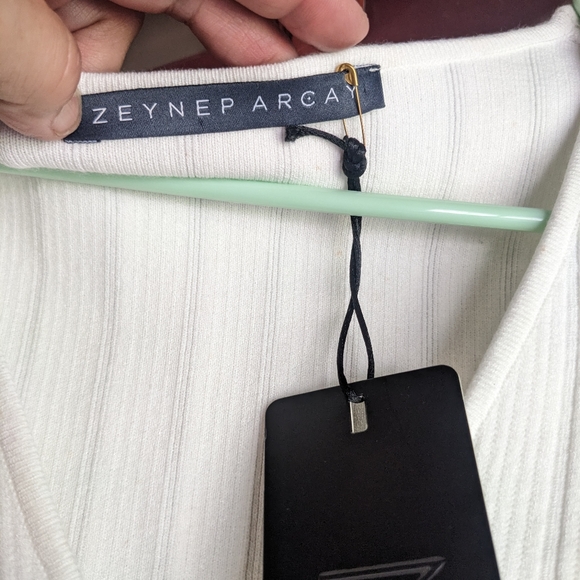 Zeynep Arcay cutout ribknit bodysuit nwt - Picture 6 of 14